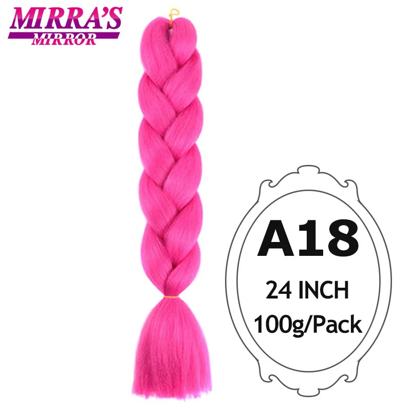 Ombre Jumbo Braiding Hair, Synthetic, 24 Inch, 6-Pack