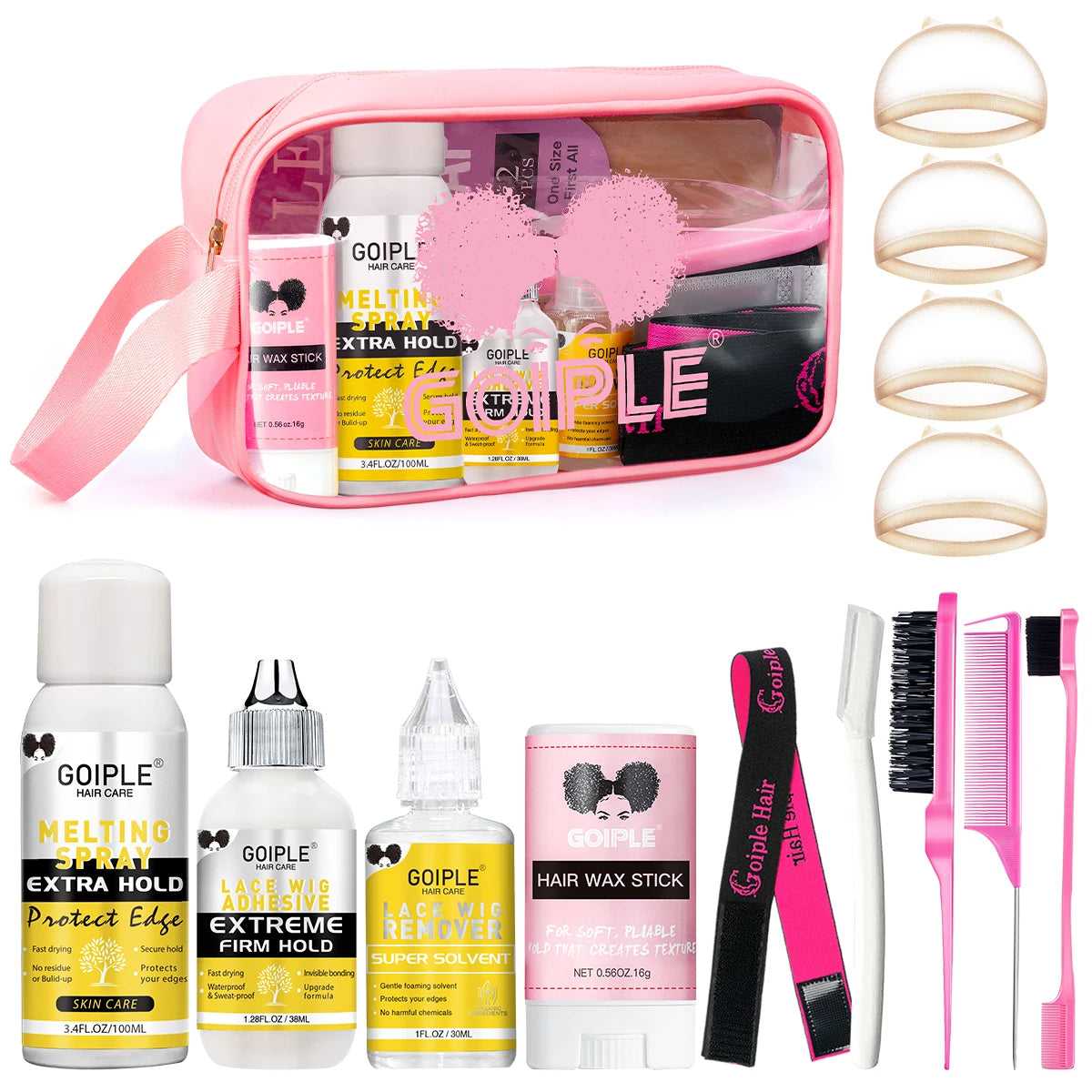 Extreme Firm Hold Lace Wig Glue Waterproof & Sweatproof Invisible Bonding Adhesive For Lace Wigs