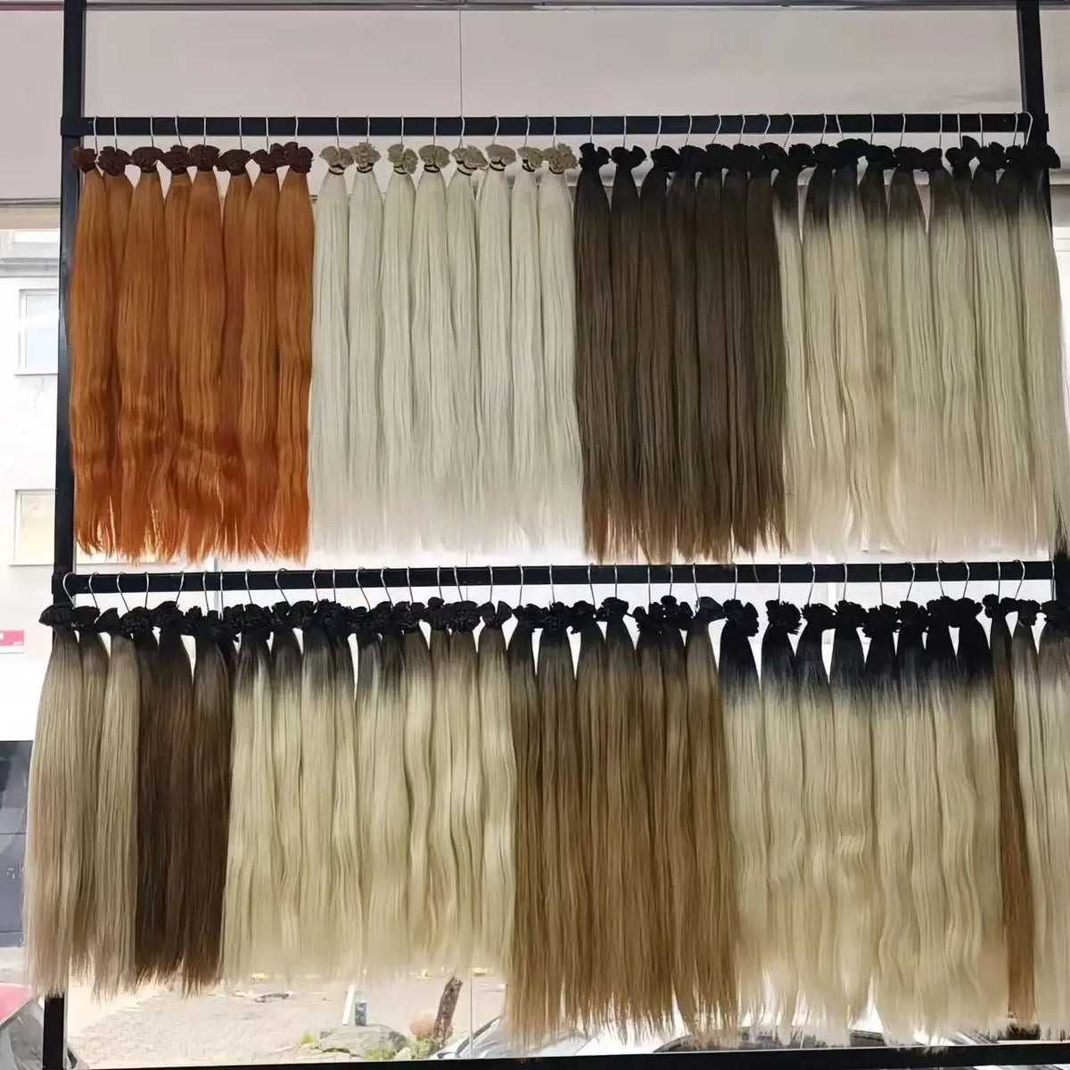 Human Hair Flat Tip Extension Remy Hair18-30inch Real Silky Straight Black Brown