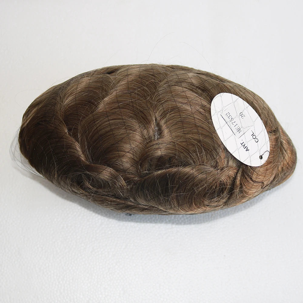 Ombre Blonde 100% Human Hair Grey Replacement System Undetectable Natural Hairline Ultra