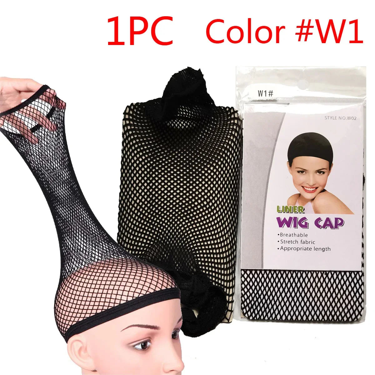 Nylon Hair Net Stretchable Elastic Hairnets Mesh Weaving Wig Caps Making Tools