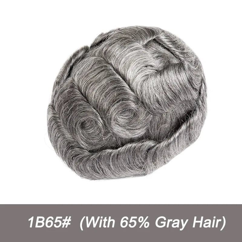 Swiss Lace Toupee Ultra Delicate AIR-Lace Male Hair Prosthesis Breathable 90 Density Hair Toupee Men Full Lace Men's Wig