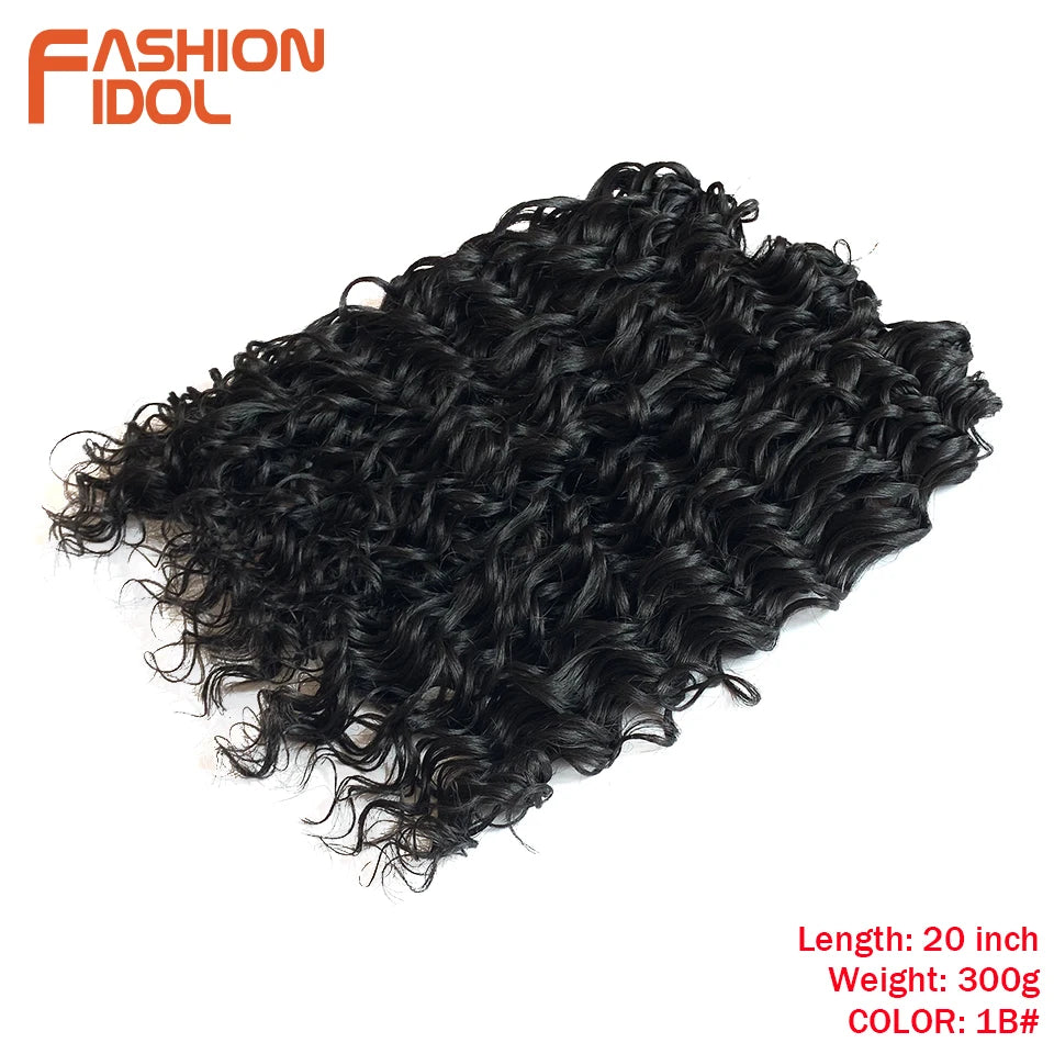 Deep Wavy Twist Synthetic Crochet Braiding Hair, High Temperature Fibre