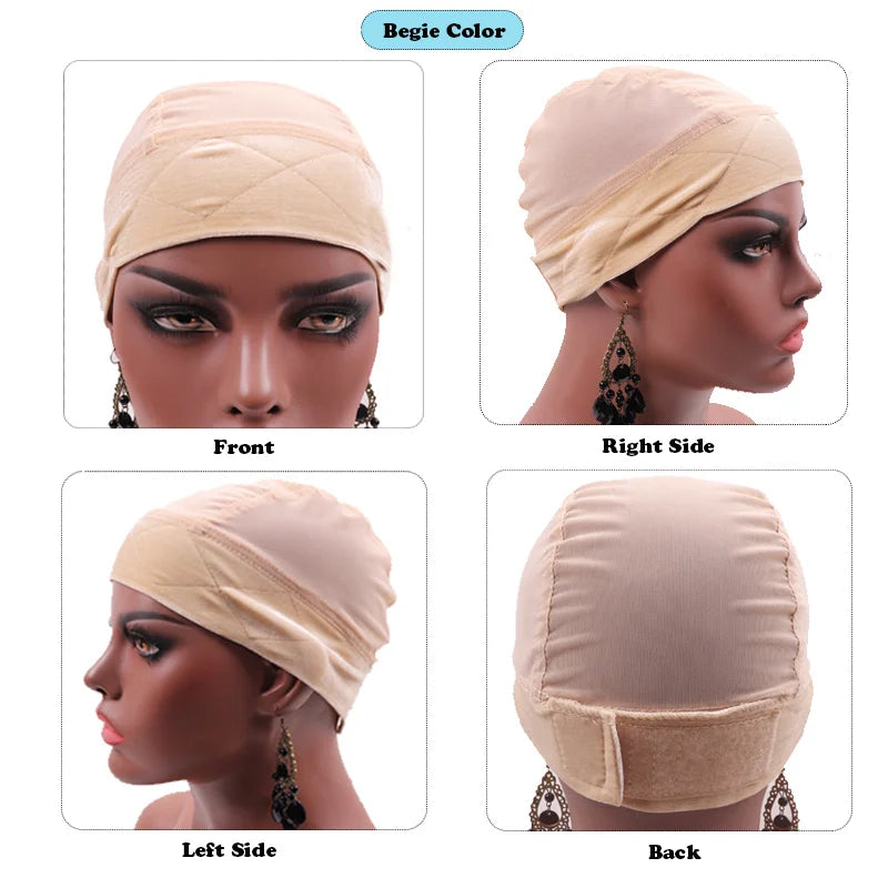 Grip Wig Cap with Velvet Grip Headband, Mesh Wig Cap