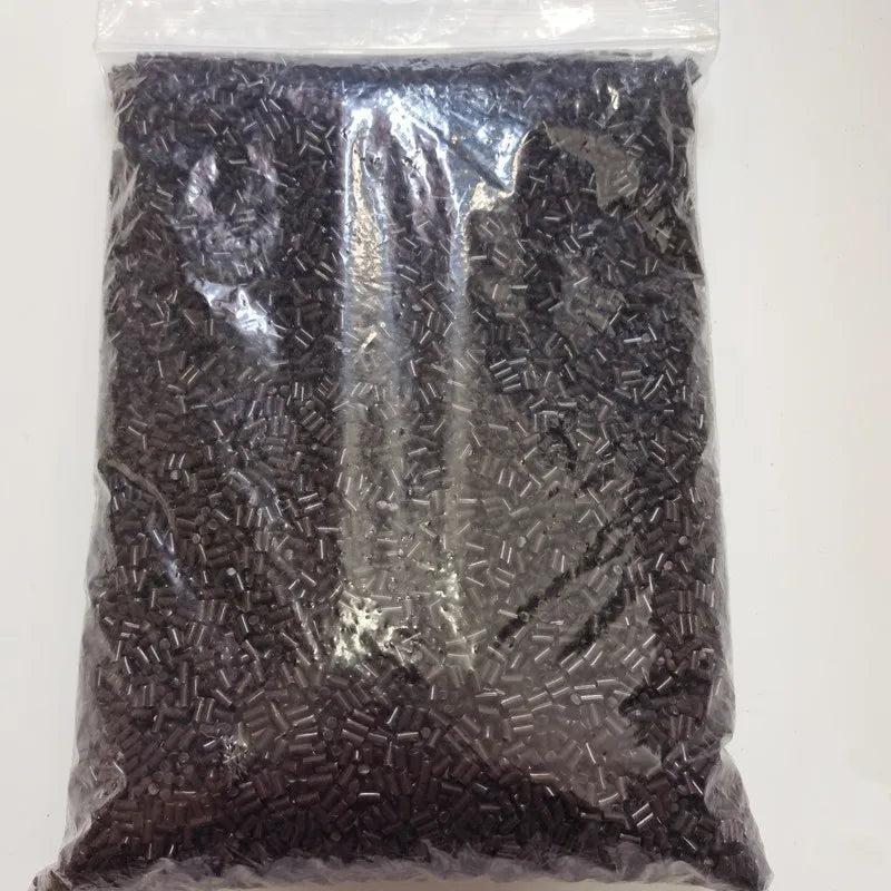 100g 500g 1kg Melt Glue Hard Glue Keratin Italian Keratin Glue For Hair Extensions (Transparent White,Black,Dark brown)