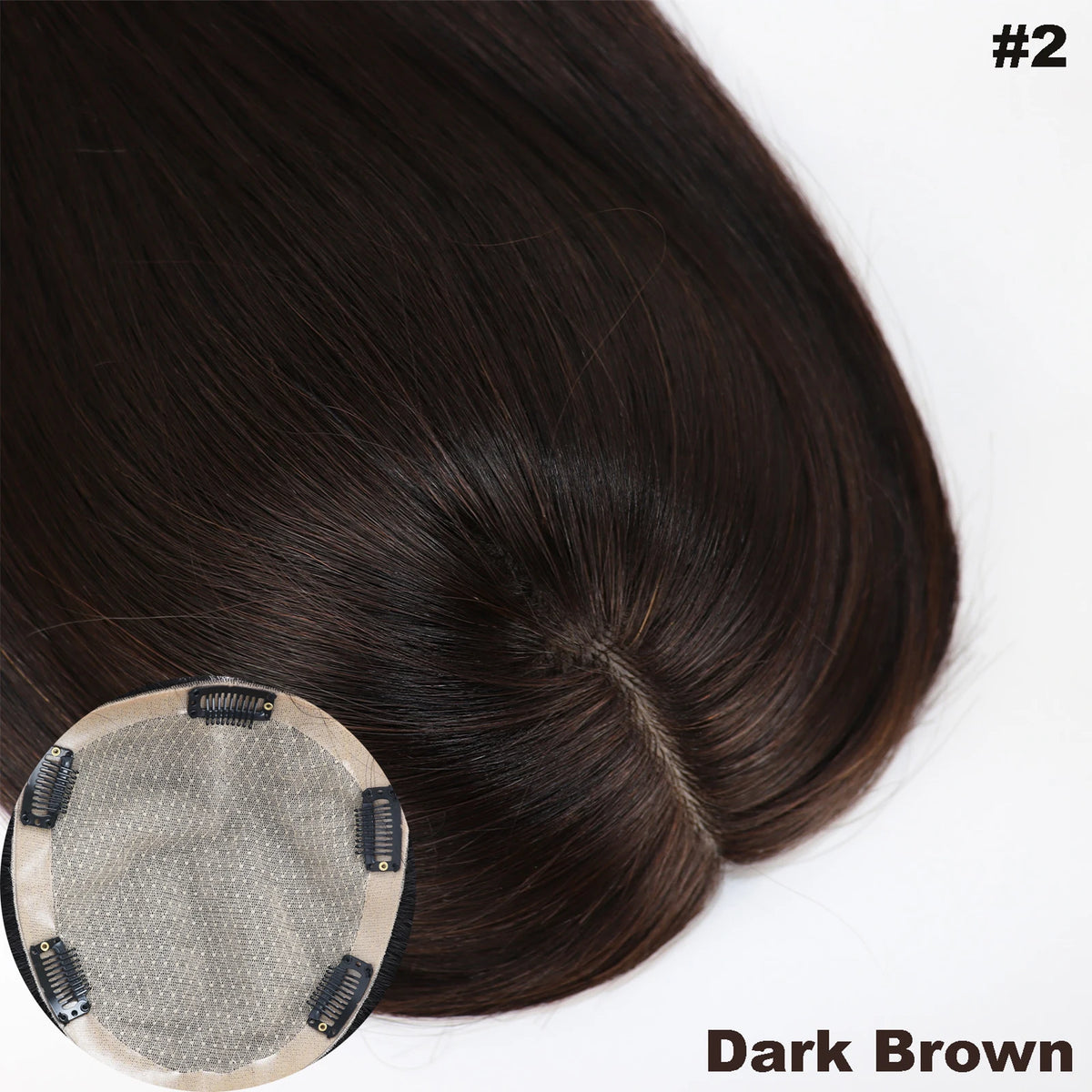 Full Hand Tied Topper Bangs Real Remy Human Hair 12x14cm Silk Top
