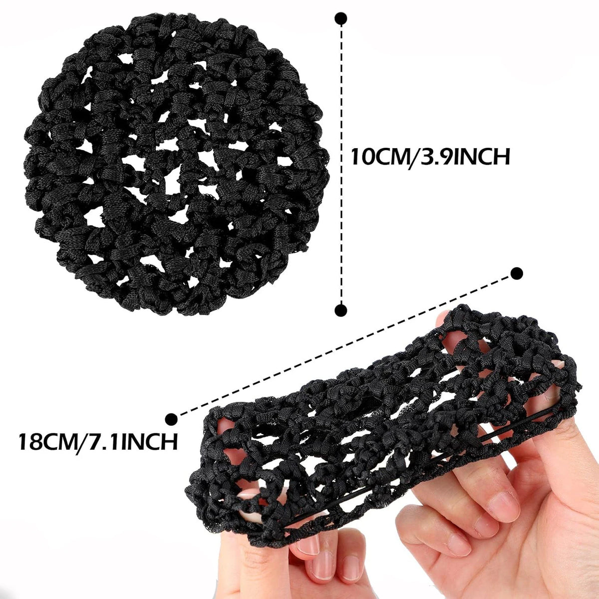 Ballet Hair Net Bun Cover Invisible Elastic Edge Mesh Nets Hairs Set