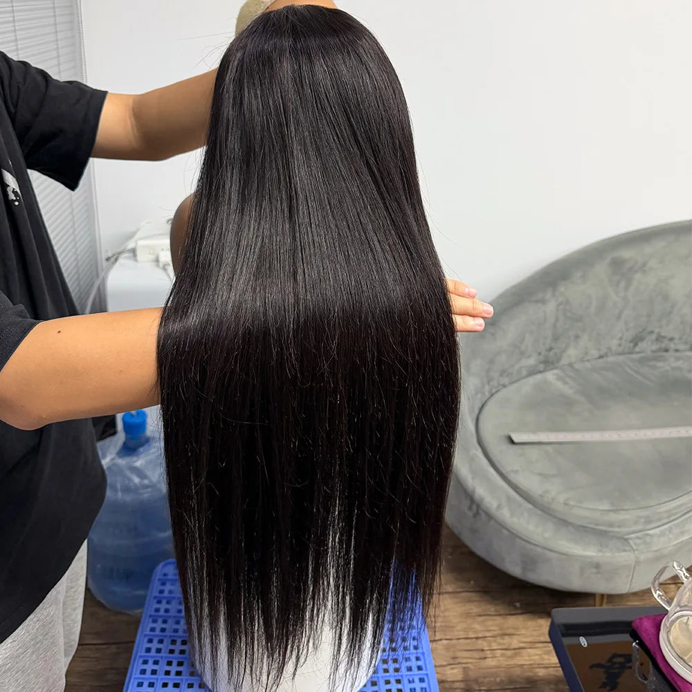 16A Hair 5x5 HD Lace Closure Straight Human Wig, 280% Density 24-34