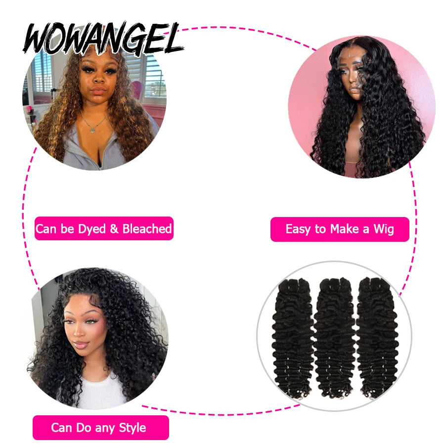 Burmese Curly Bundles Human Hair 10A Brazilian Virgin Extensions Single
