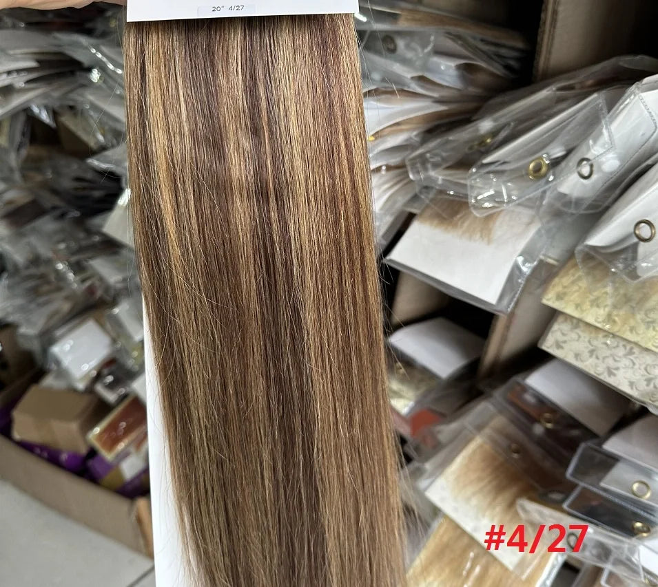 Brazilian Remy Clip in Human Hair Extensions Deep U Pcs Full Head