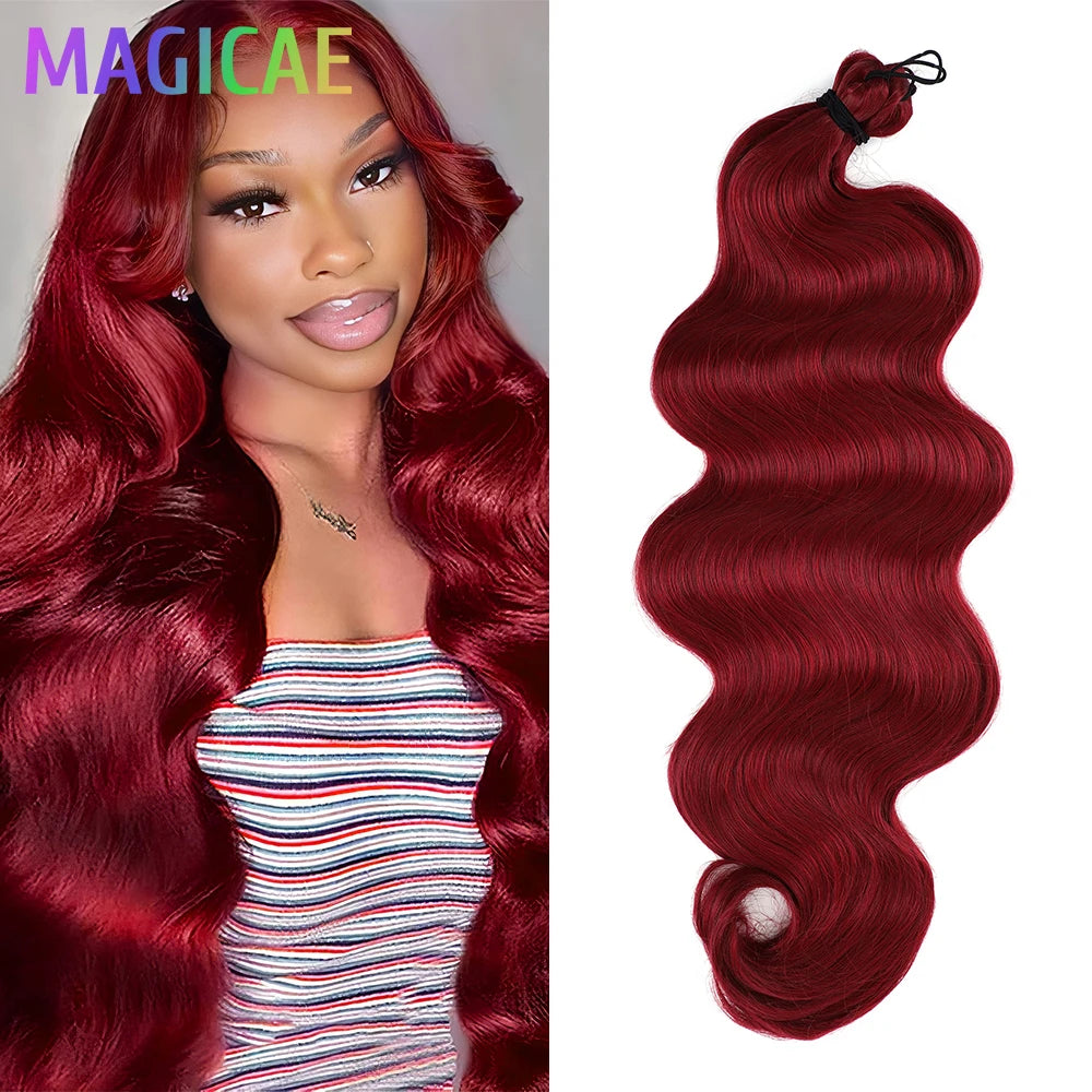 300G 26Inch Ombre Grey Crochet Braids Body Wave Light Brown Highlight Sp4/27/613