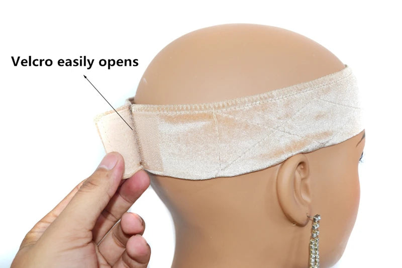 1PC Adjustable Wig Grip Band for Lace Front, No-slip Velvet Wig Grip Headbands Keeping Wigs in Place