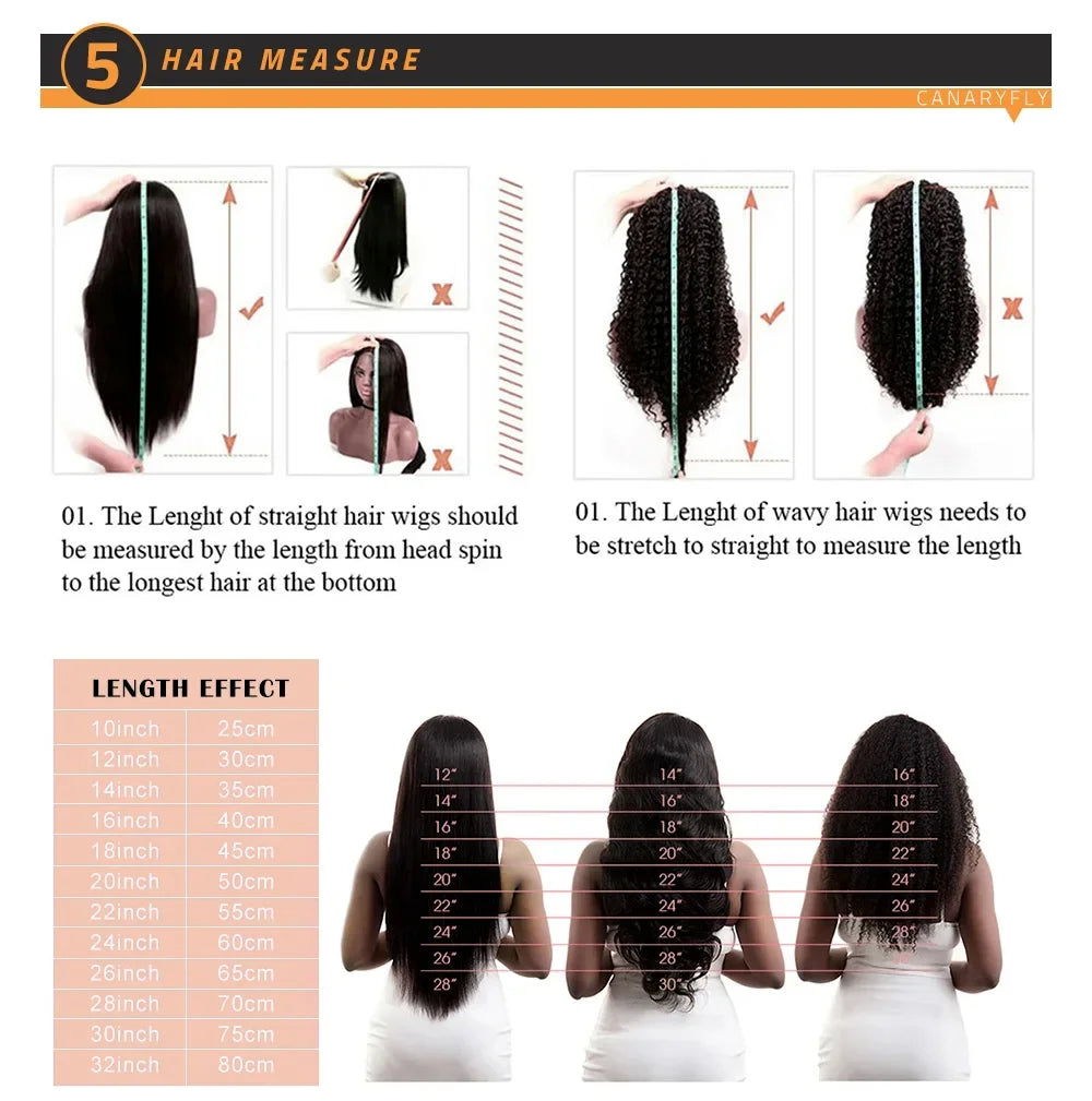 Density Deep Wave Human Hair Lace Front Wig, 13x6 HD Transparent Frontal