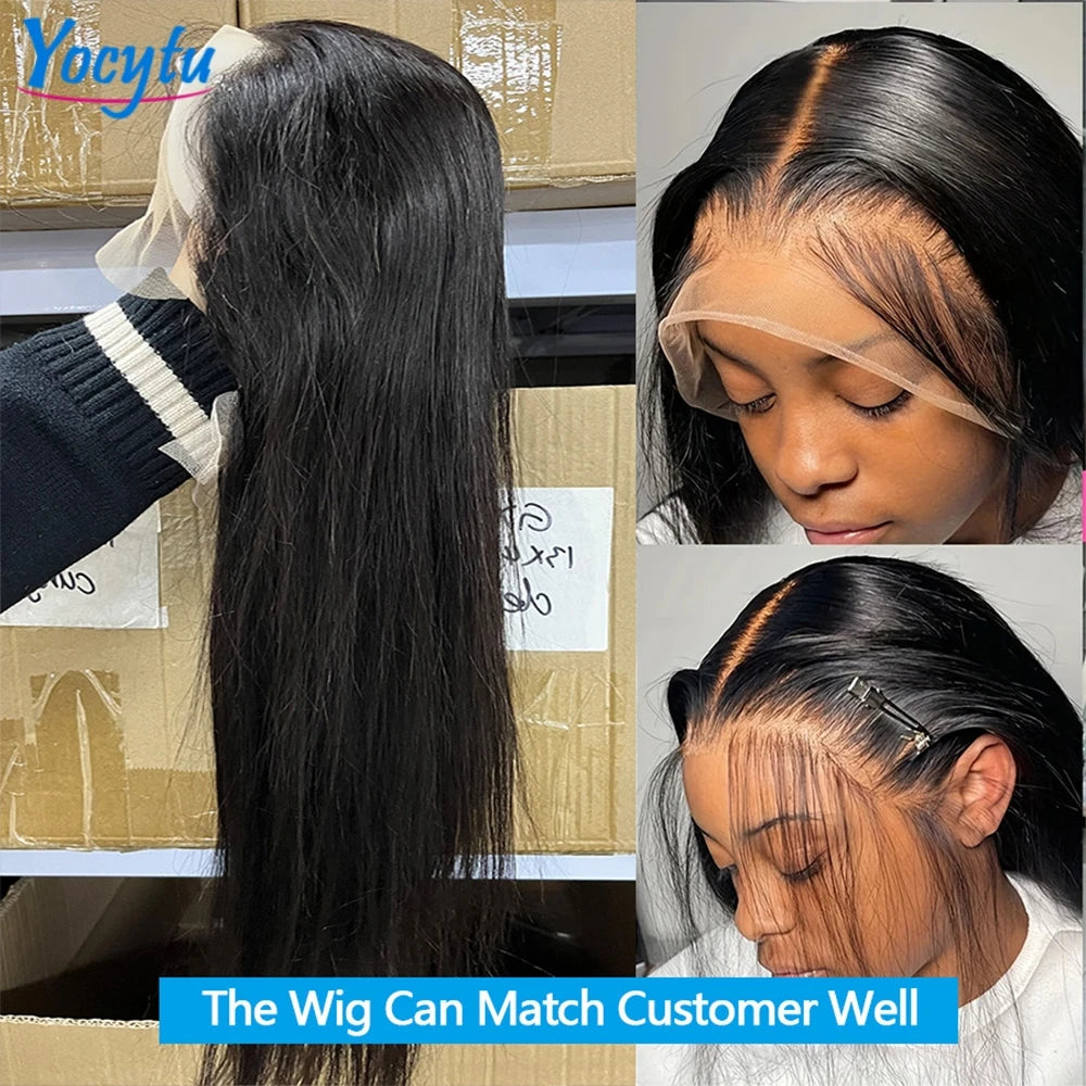 30Inch Lace Front Wig Human Hair HD, 13x6 Peruvian Days Delivery France