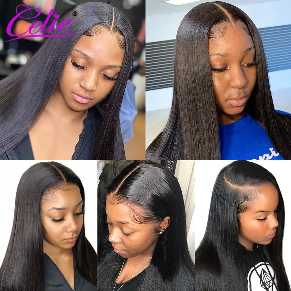 Straight Lace Front Wigs, 5x5 Closure Ready To Go Human Hair HD