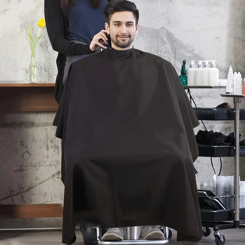Black Salon Barber Cape Hair Cutting Hairdressing Cut Apron Shampoo Dye Tools