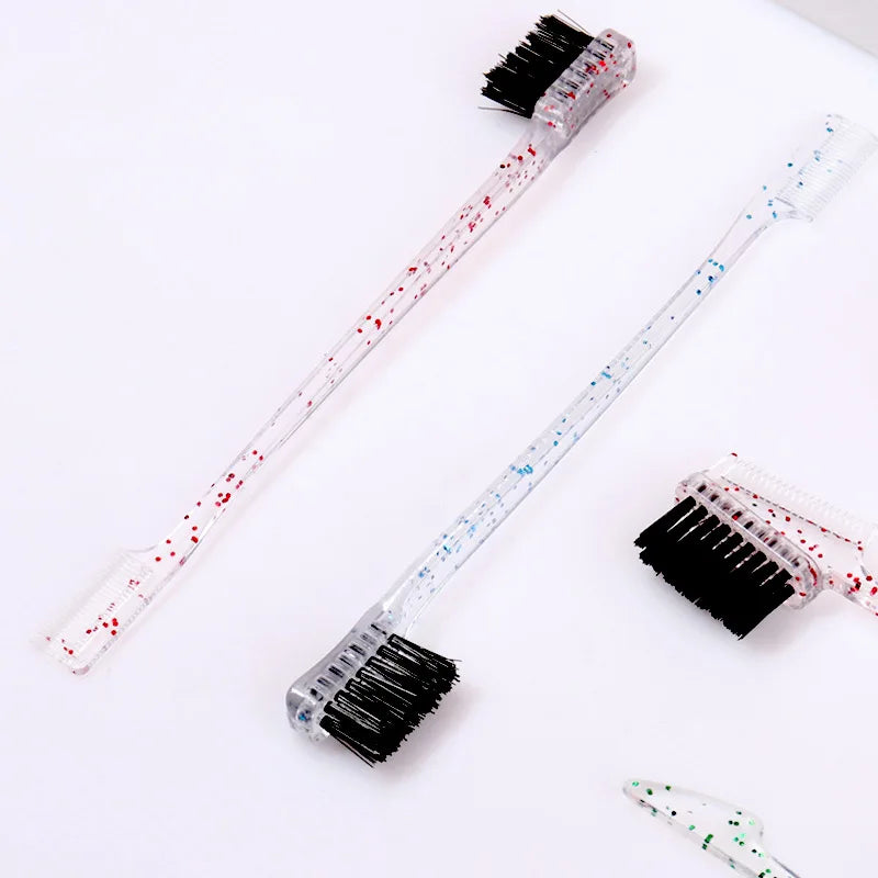 Dual Hair Edge Brush Teasing Comb 3N1 Control Holiday Gift Edges Baby