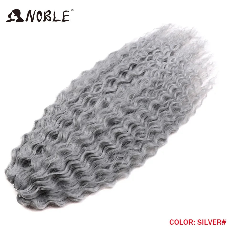 Synthetic Twist Crochet Curly Hair Water Wave Braid Ombre Blonde Brown Deep