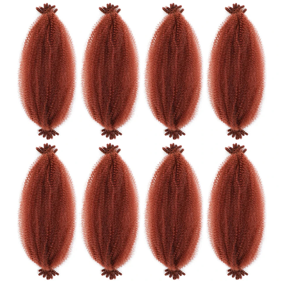 1-8 Packs Afro Twist Springy Marley Braiding Hair Pre-separated Kinkys Bulk Locs