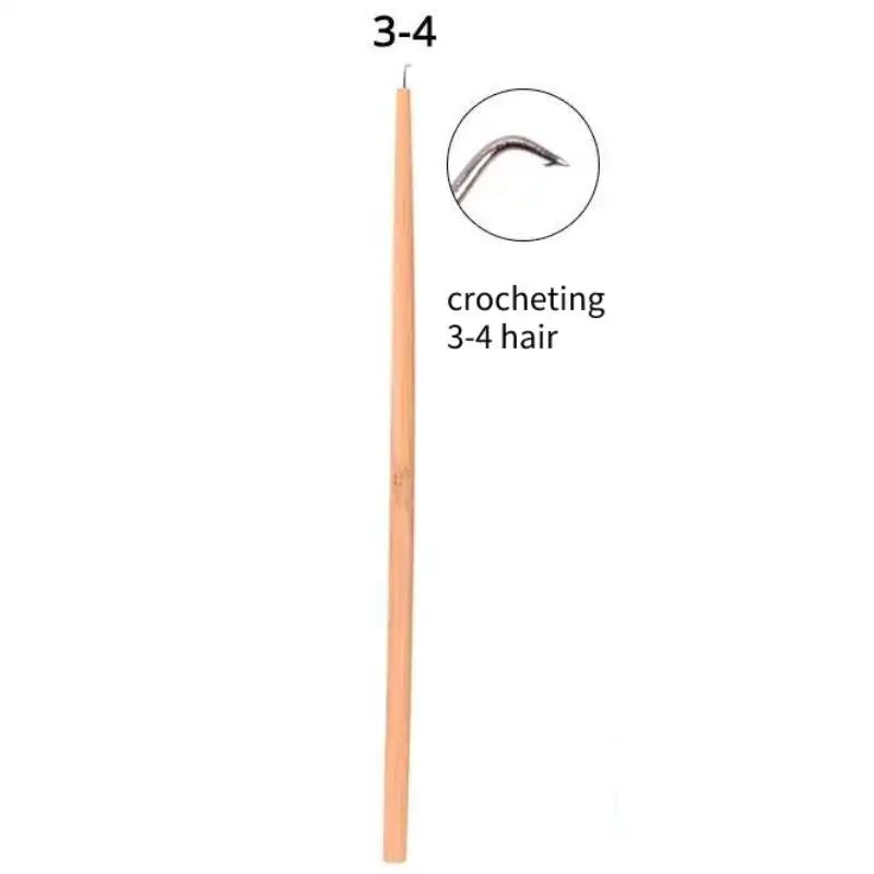 Ventilating Hook Needle Lace Wig Wood Handle Making Holder Accessories