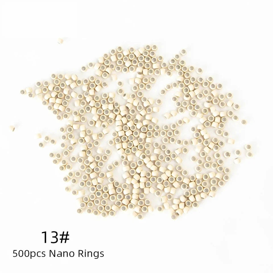 Silicone Nano Rings Copper Line Hair Beads Rings/links/beads