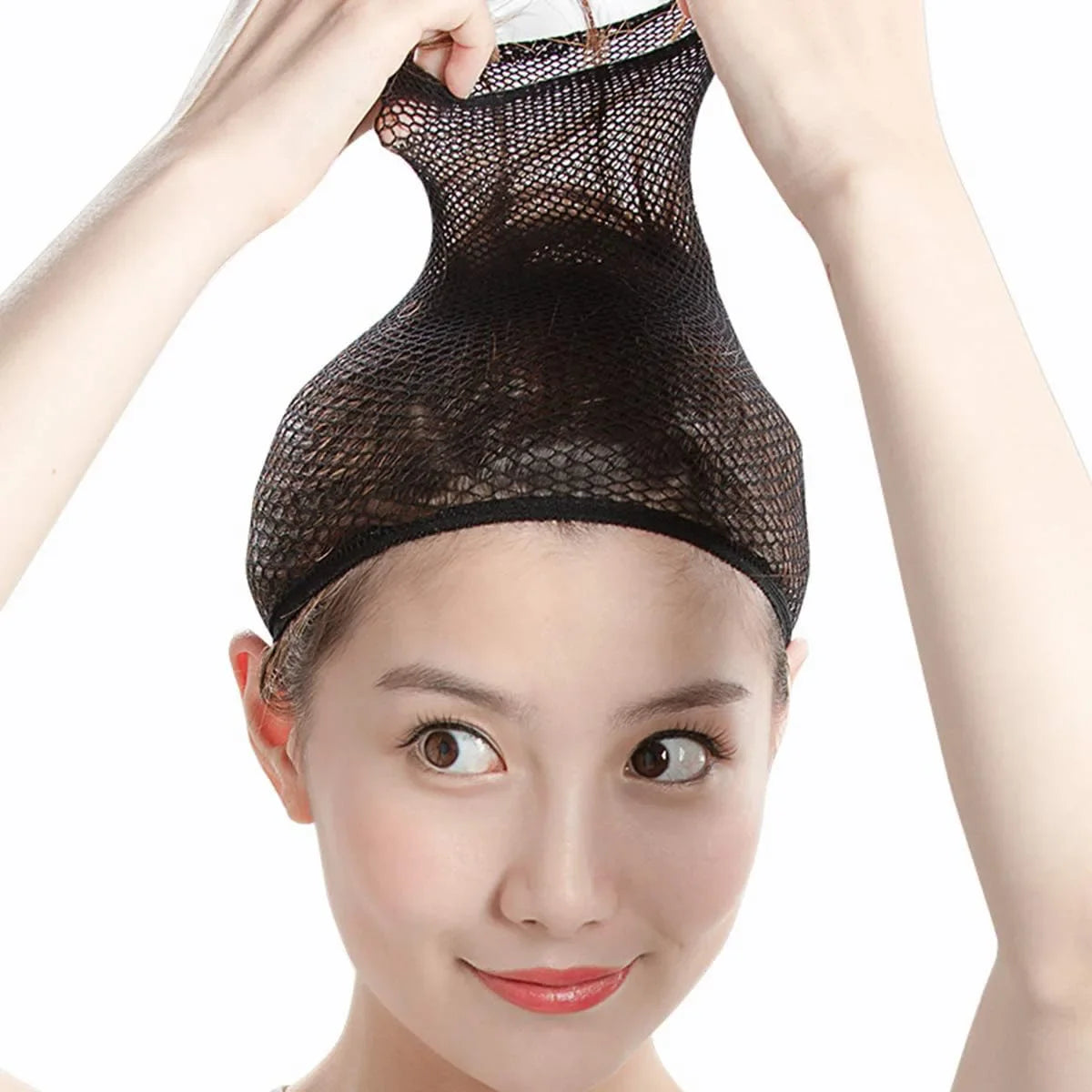 Nylon Hair Net Stretchable Elastic Hairnets Mesh Weaving Wig Caps Making Tools