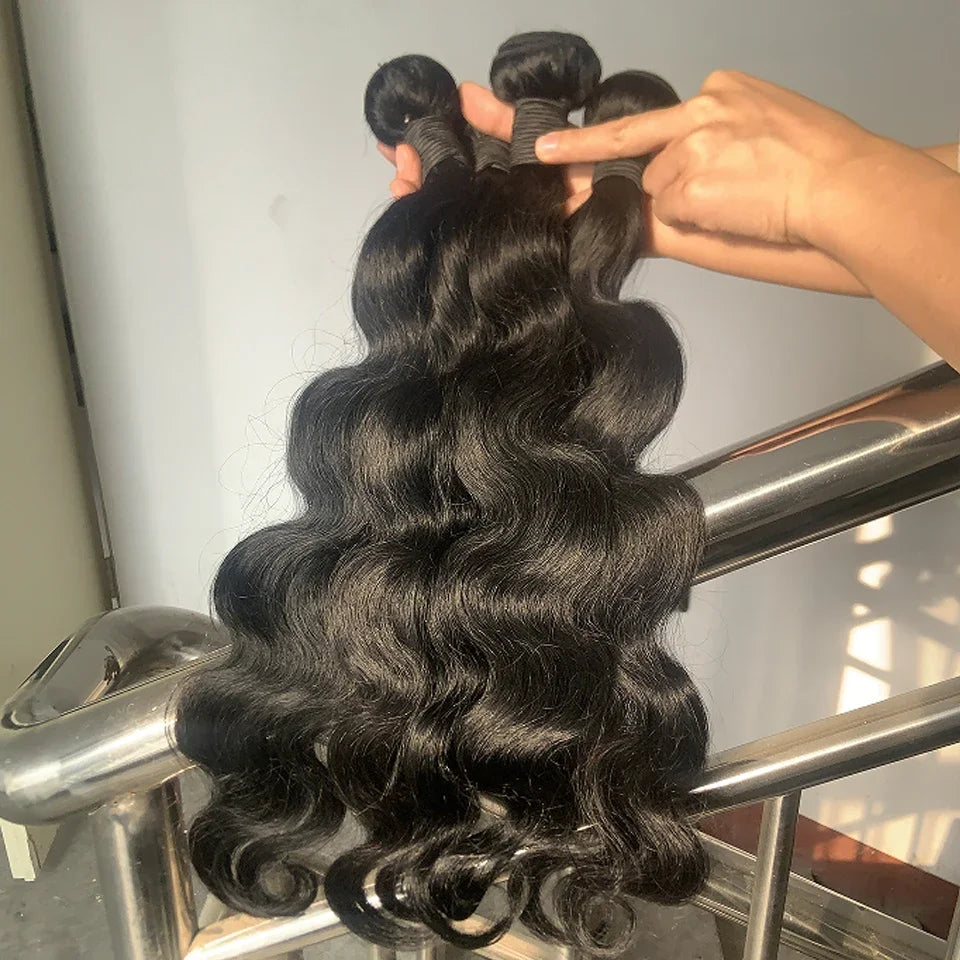 Loose Body Wave Virgin Raw Indian Wholesale Human Hair 3/4 Bundles Deal
