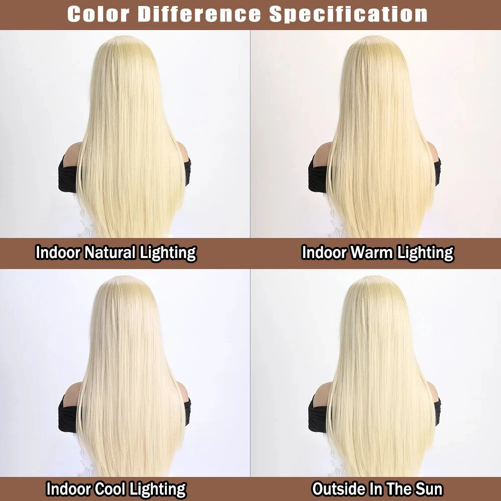 26 Inch Long Straight Synthetic Wig for Halloween Cosplay, High-Temperature Fibre
