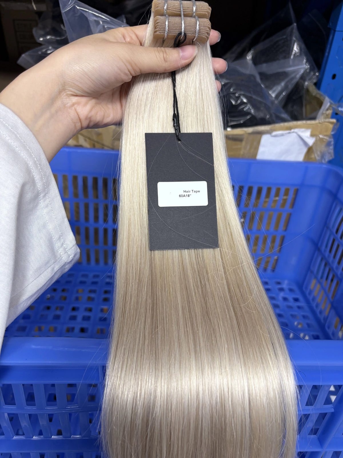 Tape in Vietnamese Virgin Human Hair 50g/ Colored Straight Extensions Skin Weft