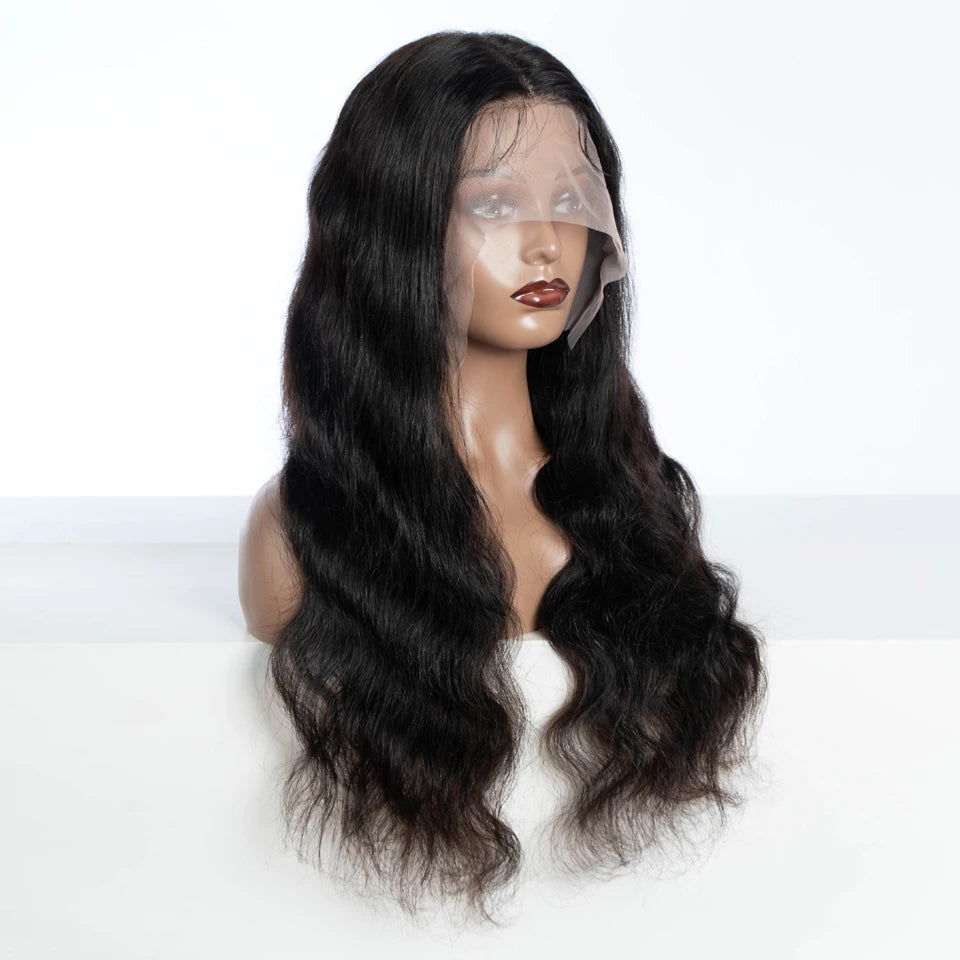 13X4 Lace Frontal Human Hair Wigs 28 Inch Brazilian Body Wave Lace Front Wig Pre-plucked Hairline with Baby Hair Wigs