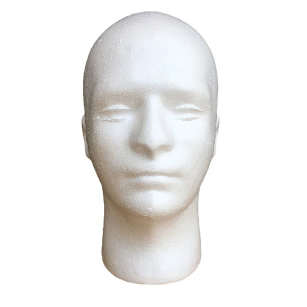 Lightweight Foam Mannequin Head Wig Display Stand Diy Painting Hat Scarf Salon