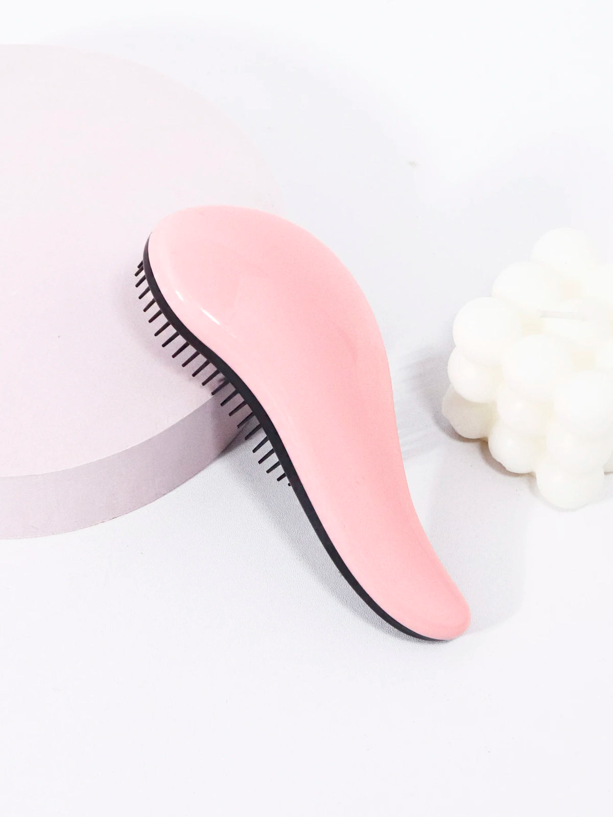 Solid Color Anti-Static Massage Brush, Soft Nylon Hair Brush, Suitable for Both Dry and Wet Use