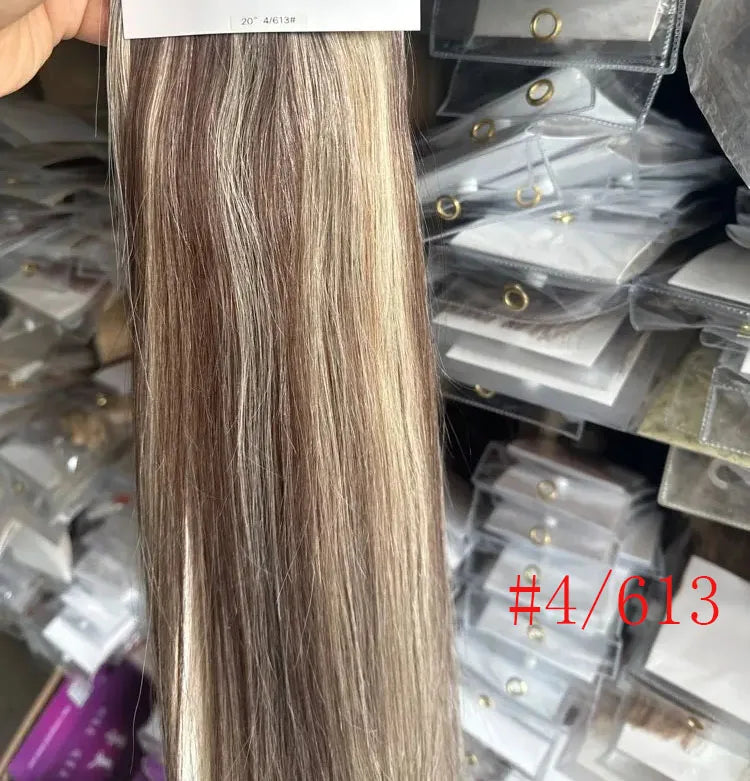 Brazilian Remy Clip in Human Hair Extensions Deep U Pcs Full Head