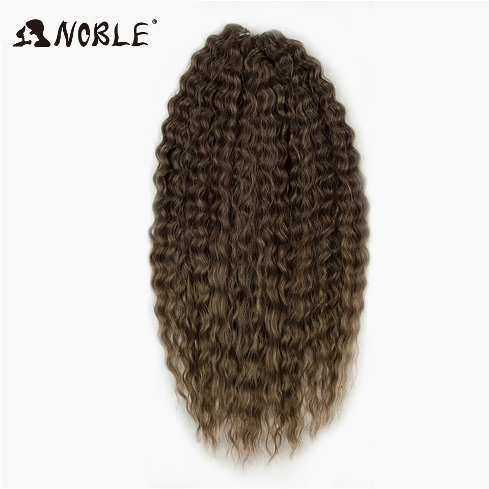 Synthetic Twist Crochet Curly Hair Water Wave Braid Ombre Blonde Brown Deep