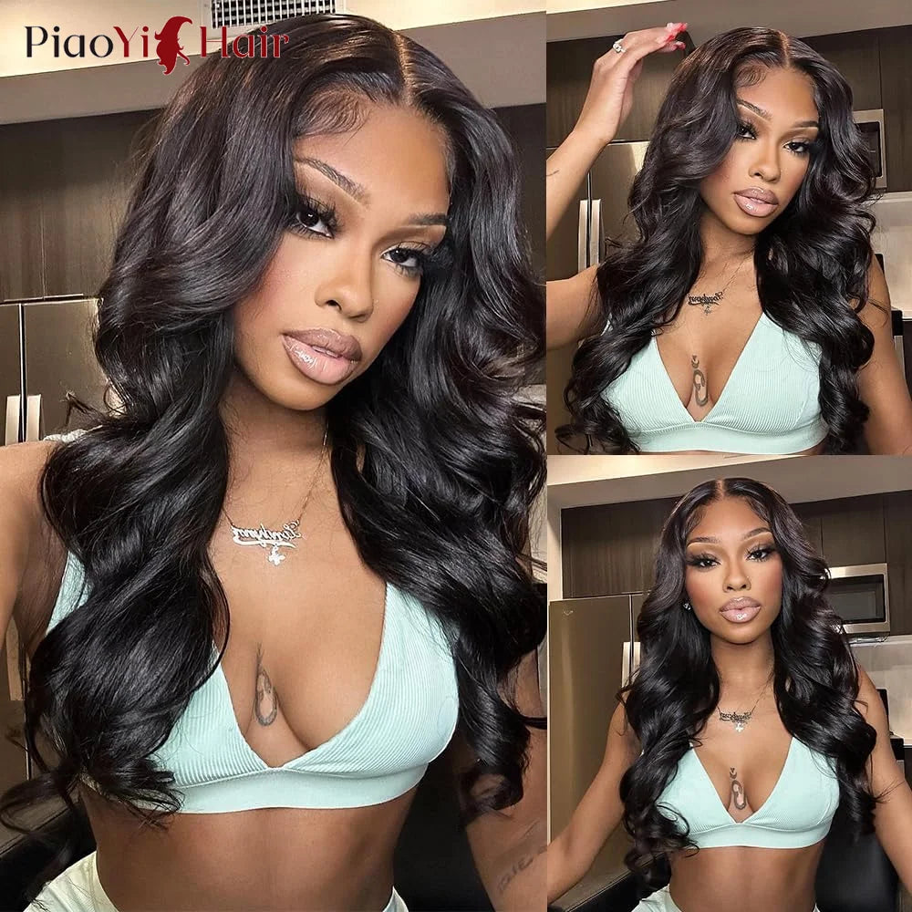Body Wave Human Hair Bundles Closure Transparent, 13x4 13x6Lace Frontal 100% Raw