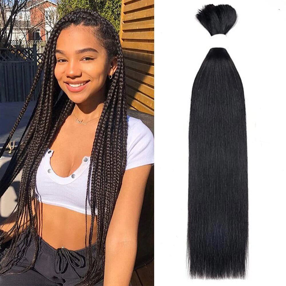 Braiding Hair Human Bulk Deep Wave Braids No Weft Extension 50-80cm