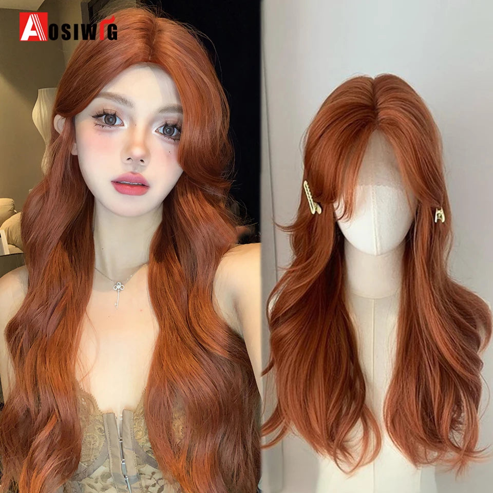 Blonde Twin Ponytail Princess Cut Natural Short Hair Synthetic Wigs Bangs Heat