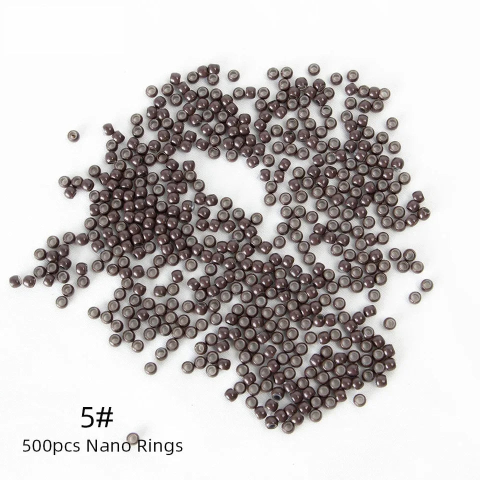 Silicone Nano Rings Copper Line Hair Beads Rings/links/beads