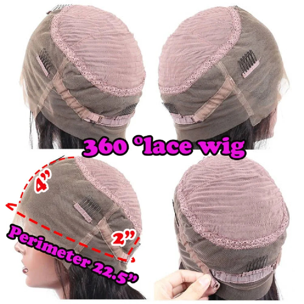Human Lace Front Wigs Pre Plucked Bleached Knots Highlight Light Blonde Colored