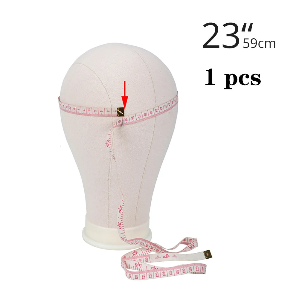 Foldable Wig Stand Tripod With 21-25Inch Canvas Head Black Male Bald Head Mannequin With Stand Wig Head Stand Tripod