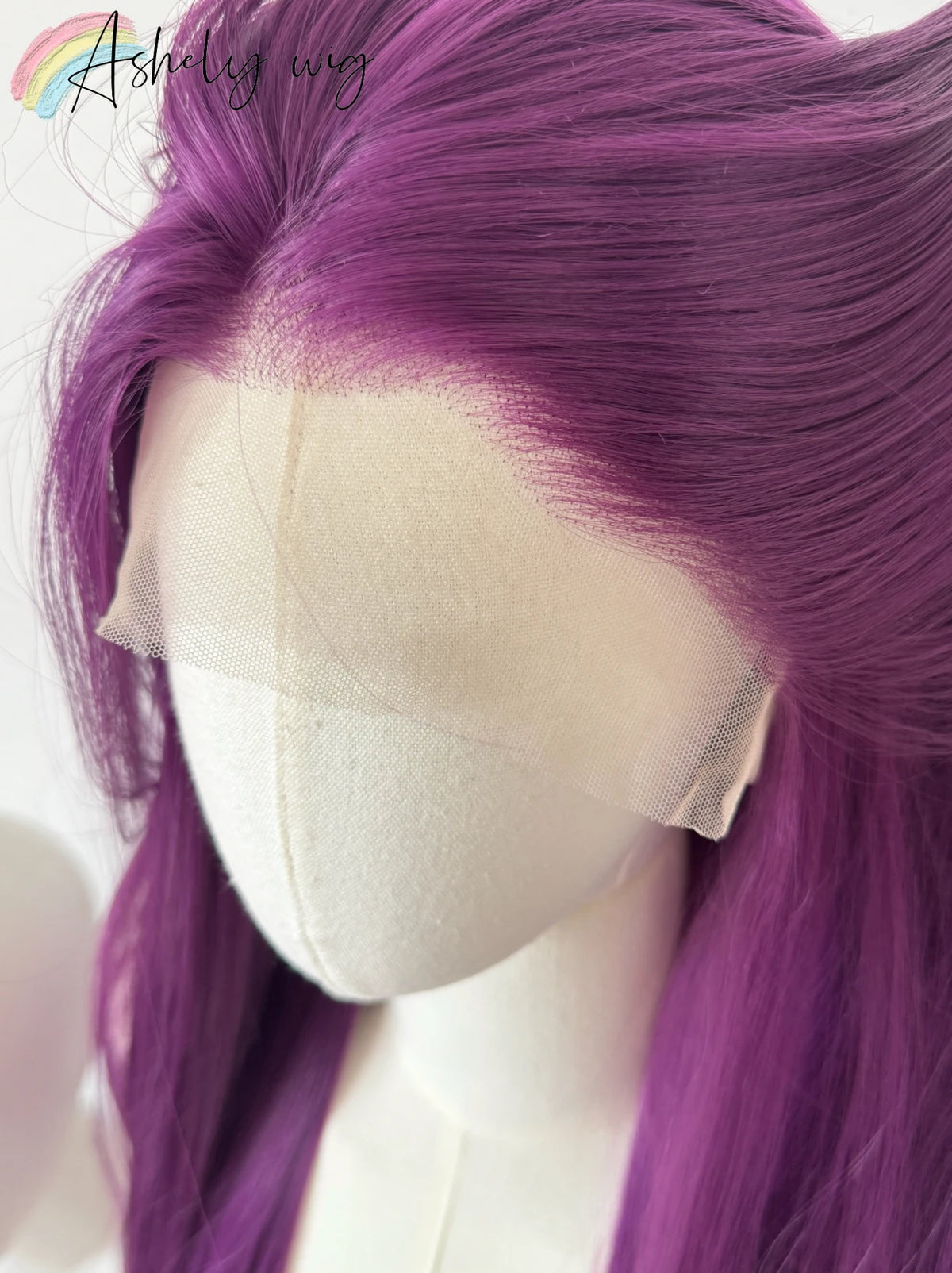 Raspberry Purple Wig Deep Hand Hook 26inch 13*4 Large Lace On The