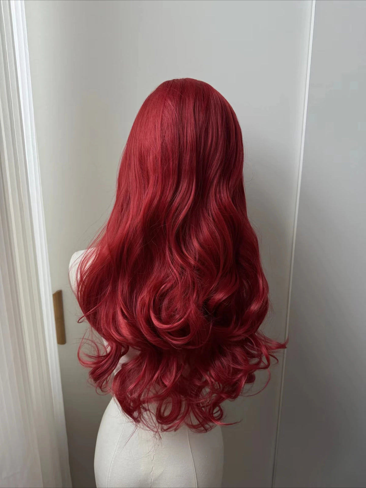 Body Wave Lace Front Wig Pink Purple Red Cosplay 26inch 13*4 Frontal