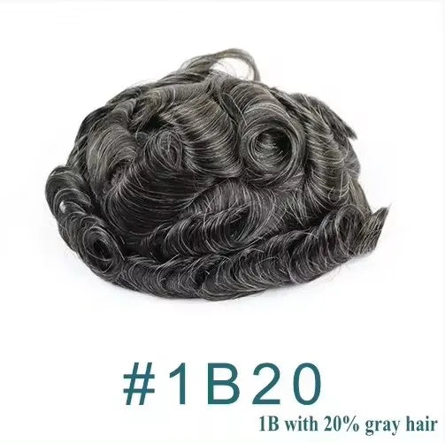 6Inch Long Super Durable 30mm Wavy Human Hair Mico Thin Skin PU