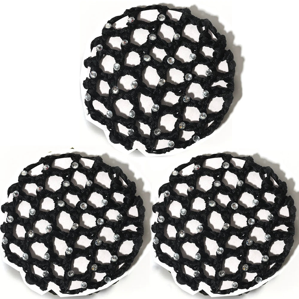 Ballet Hair Net Bun Cover Invisible Elastic Edge Mesh Nets Hairs Set