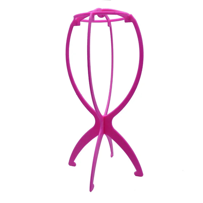 Folding Wig Stand Holder Plastic Adjustable Portable Hat Display Durable Mannequin Dummy