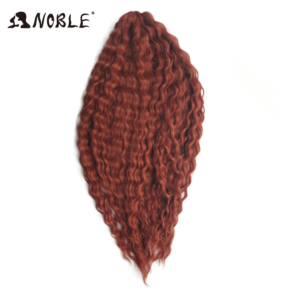 Synthetic Twist Crochet Curly Hair Water Wave Braid Ombre Blonde Brown Deep