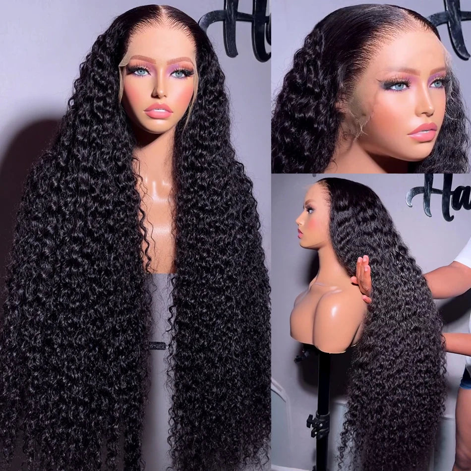13x6 HD Lace Front Wigs Loose Deep Wave Density Water Curly Frontal