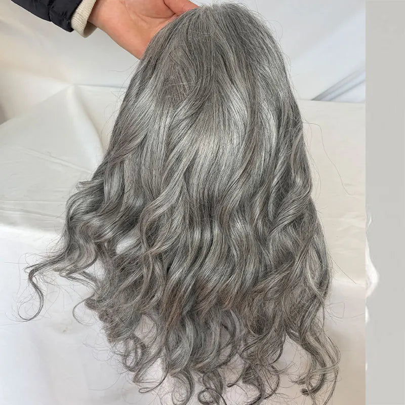 Hair Curly Replacement System 12INCH Long Toupee Fine Mono Lace Hairpiece, 8x10