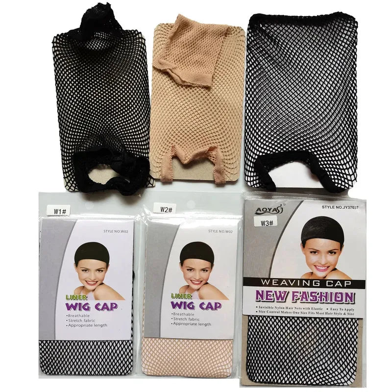 Nylon Hair Net Stretchable Elastic Hairnets Mesh Weaving Wig Caps Making Tools