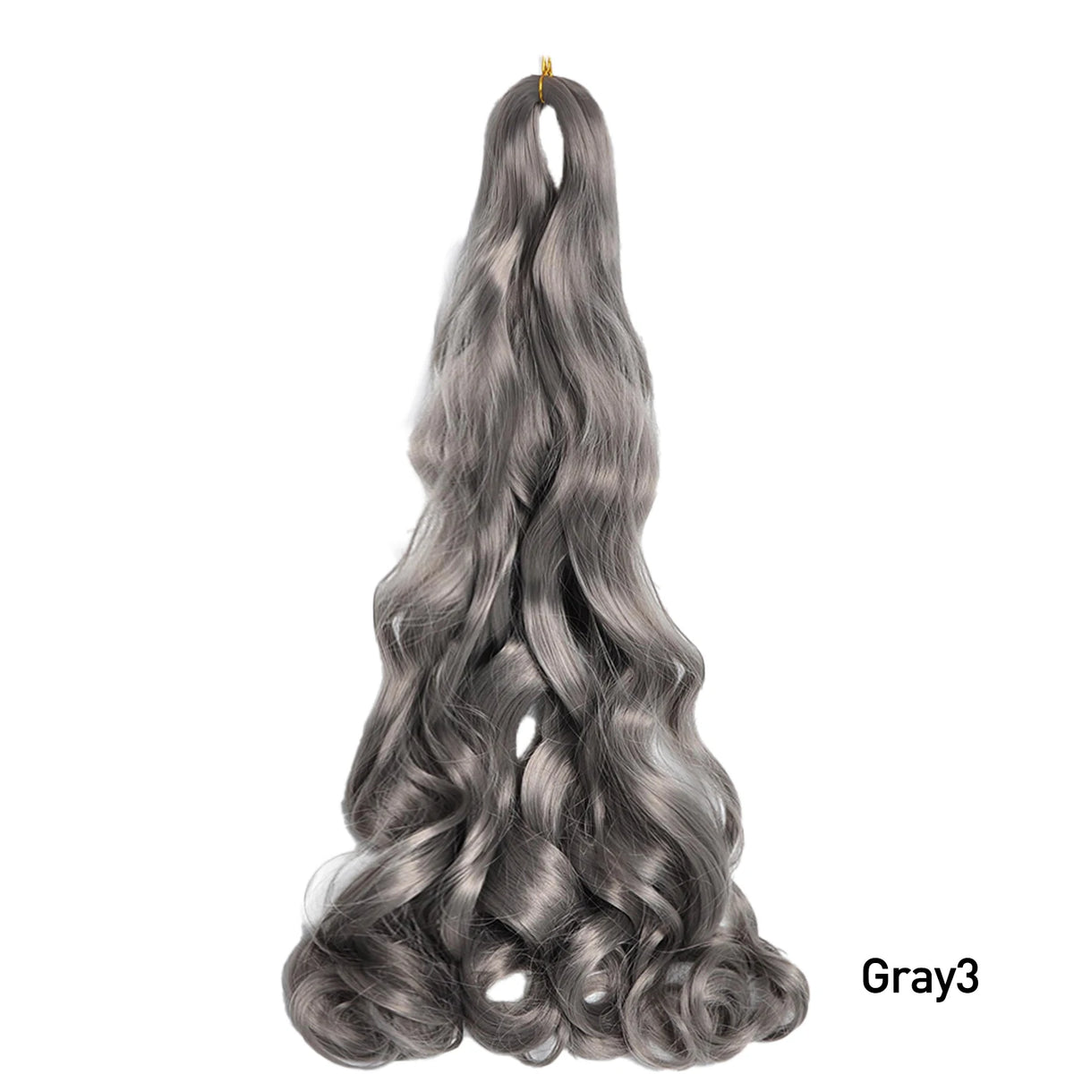 French Curls Braiding Hair Extensions - Synthetic Loose Wave Spiral Curl, High Temperature, Ombre Pre-Stretched